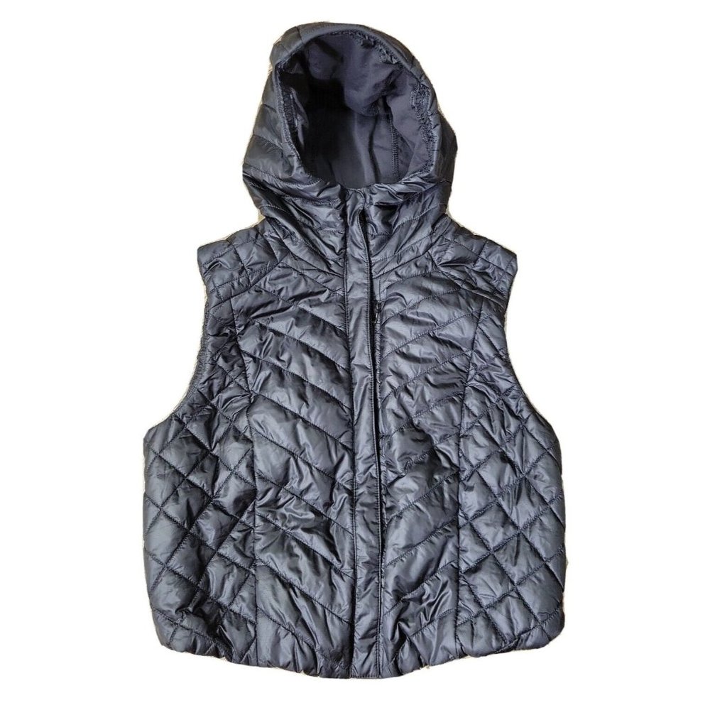 COPY - Lululemon Women's Size 4 Black Cropped Wind Runner Hooded Puffer Jacket …